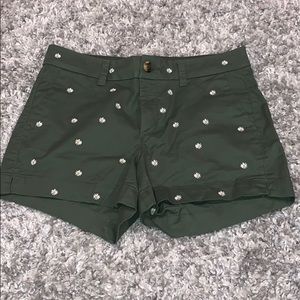Green Daisy Shorts